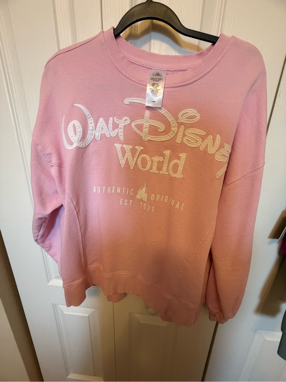 Disney Pink Walt Disney World Crewneck Sweatshirt